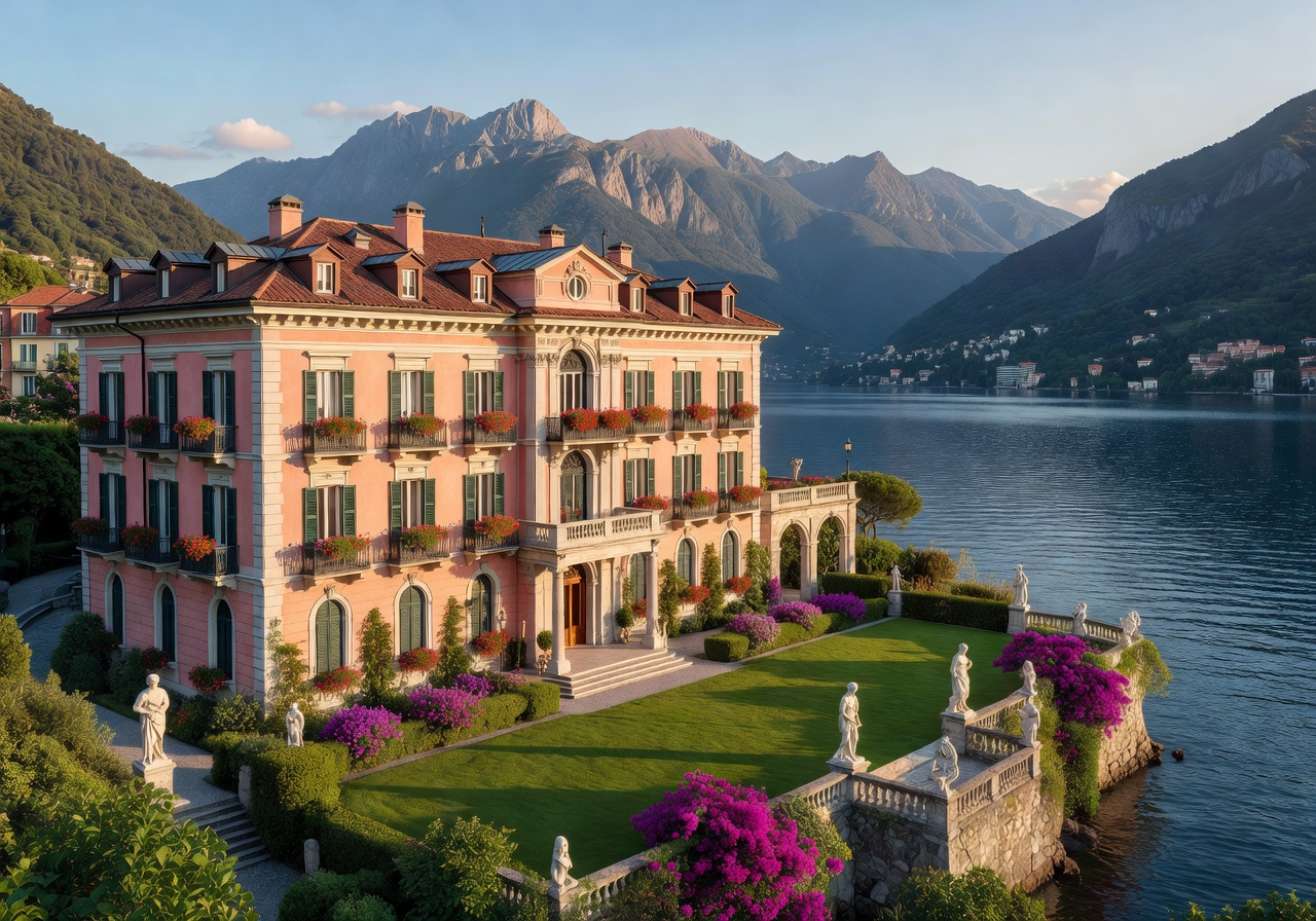 Grand Hotel Tremezzo floating pool Lake Como